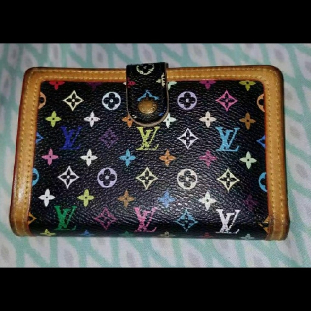 Authentic Louis Vuitton Multi-color French Wallet